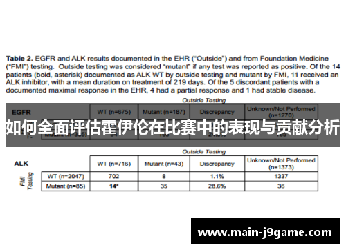 如何全面评估霍伊伦在比赛中的表现与贡献分析 如何全面评估霍伊伦在比赛中的表现与贡献分析